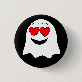 Grappige Ghost emoji! Ronde Button 3,2 Cm