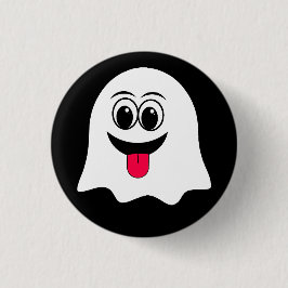Grappige Ghost emoji! Ronde Button 3,2 Cm