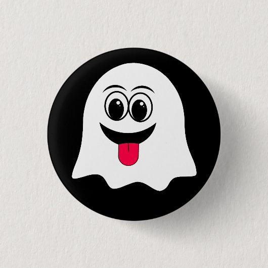 Grappige Ghost emoji! Ronde Button 3,2 Cm (Voorkant)