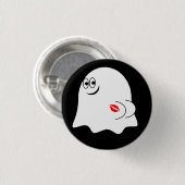 Grappige Ghost emoji! Ronde Button 3,2 Cm (Voorkant /achterkant)