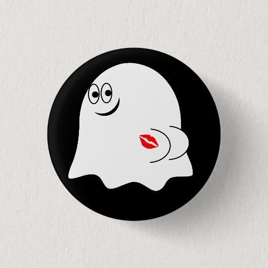 Grappige Ghost emoji! Ronde Button 3,2 Cm (Voorkant)