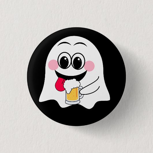 Grappige Ghost emoji! Ronde Button 3,2 Cm (Voorkant)