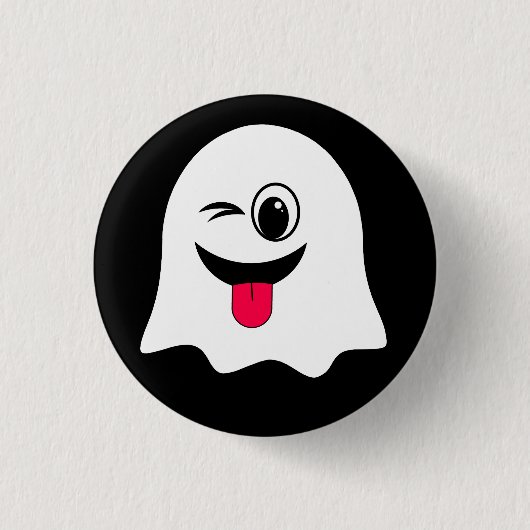 Grappige Ghost emoji! Ronde Button 3,2 Cm (Voorkant)