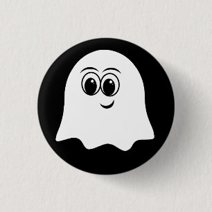 Grappige Ghost emoji! Ronde Button 3,2 Cm