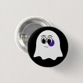 Grappige Ghost emoji! Ronde Button 3,2 Cm (Voorkant /achterkant)