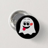 Grappige Ghost emoji! Ronde Button 3,2 Cm (Voorkant /achterkant)