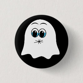 Grappige Ghost emoji! Ronde Button 3,2 Cm