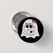 Grappige Ghost emoji! Ronde Button 3,2 Cm (Voorkant /achterkant)
