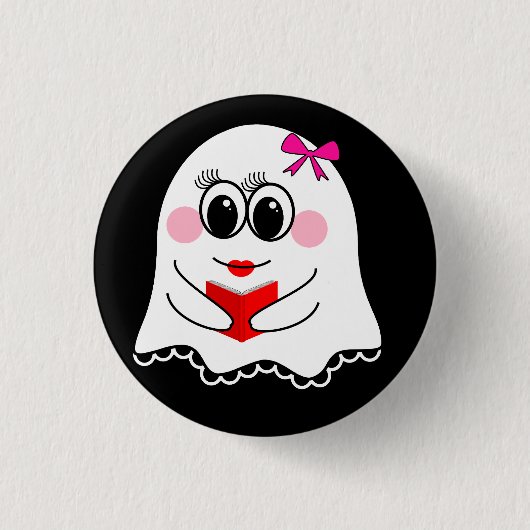 Grappige Ghost emoji! Ronde Button 3,2 Cm (Voorkant)