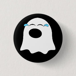 Grappige Ghost emoji! Ronde Button 3,2 Cm
