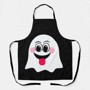 Grappige Ghost emoji! Schort