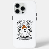 Grappige Ghost iPhone Case - Ik spook mensen het h (Achterkant)