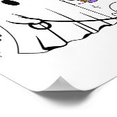 Grappige Ghost Walking Dog Spooky Ghost Coffee Hal Poster (Hoek)