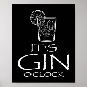 Grappige Gin Tonic Zin Oh Het Is Gin Tijd Poster