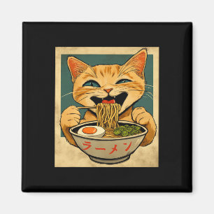Grappige Ginger Cat Ramen Japanse Kawaii Anime Cat Magneet