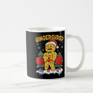 Grappige Gingerbread Man Gingershred Gym Bodybuild Koffiemok