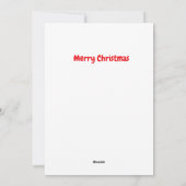 Grappige Gingerbread man Ruziet over Kerstman Feestdagenkaart (Achterkant)