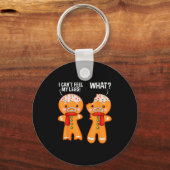 Grappige Gingerman Gingermannen Kerst X Sleutelhanger (Voorkant)