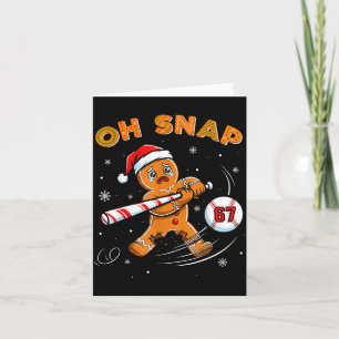 Grappige Gingermans Oh Snap 67 Baseball Meme Grapp Kaart