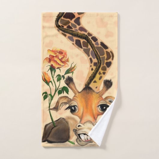 Grappige Giraffe badhanddoeken Bad Handdoek (Handdoek)