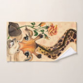Grappige Giraffe badhanddoeken Bad Handdoek (Handdoek)