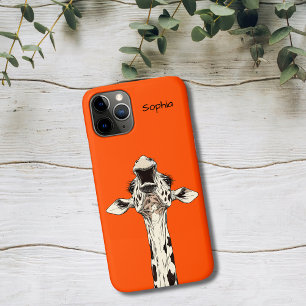 Grappige Giraffe iPhone 11 Pro Hoesje