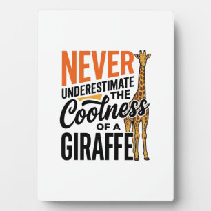 Grappige Giraffe Citaat Vintage Vector T-Shirt Ont Fotoplaat