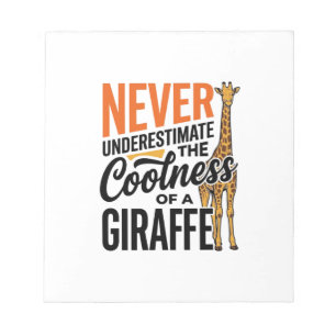 Grappige Giraffe Citaat Vintage Vector T-Shirt Ont Notitieblok