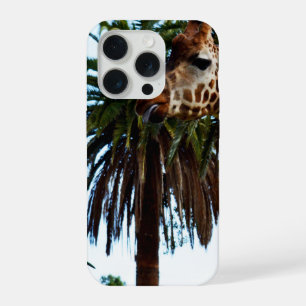 Grappige Giraffe Die Een Framboos Geef, iPhone 15 Pro Hoesje