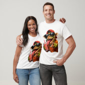 Grappige Giraffe Drink Mode T-shirt (Unisex)