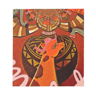 Grappige Giraffe: een caleidoscopische Afrikaanse  Notitieblok