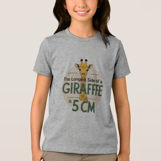 Grappige Giraffe Feit T-shirt (Voorkant)