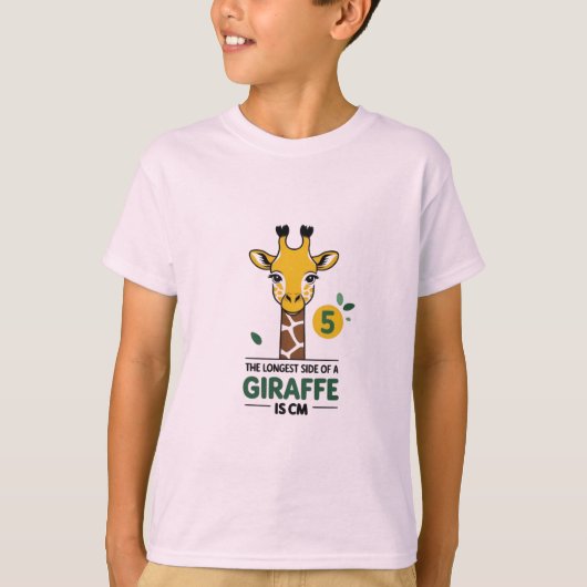 Grappige Giraffe Feit T-shirt (Voorkant)
