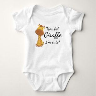 Grappige Giraffe: Je wedt Giraffe ik ben Schattige Romper