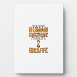 Grappige Giraffe Kostuum Vector T-shirt Ontwerp_1 Fotoplaat