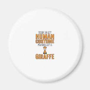 Grappige Giraffe Kostuum Vector T-shirt Ontwerp_1 Magneet