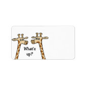 Grappige Giraffe labels (Voorkant)