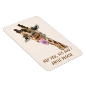 Grappige Giraffe magneet - aangepaste tekst (Rechterzijde)