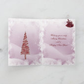 Grappige Giraffe met Winter Pet Kerst Kaart (Binnen)