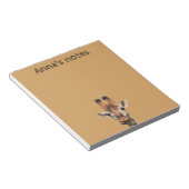 Grappige giraffe notitieblok (Schuin)