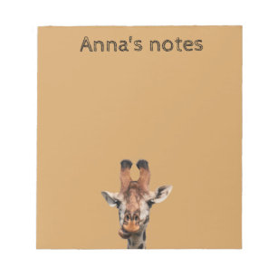 Grappige giraffe notitieblok