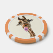 Grappige Giraffe Poker Chips (Enkel)