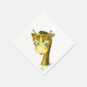 Grappige Giraffe Servetten