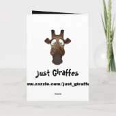 Grappige Giraffe & Spider Halloween Kaart (Achterkant)