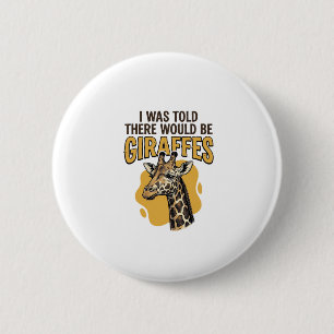 Grappige Giraffe Vintage Gravure Shirt Ontwerp_1 Ronde Button 5,7 Cm