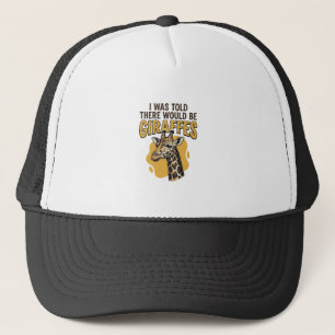 Grappige Giraffe Vintage Gravure Shirt Ontwerp_1 Trucker Pet