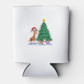 Grappige Giraffe Xmas Tree Lights Rendier Pet Chri Blikjeskoeler (Voorkant)