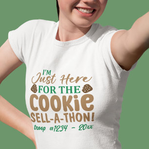 Grappige Girl Scout Cookie Verkoop-Actie Maatwerk T-shirt