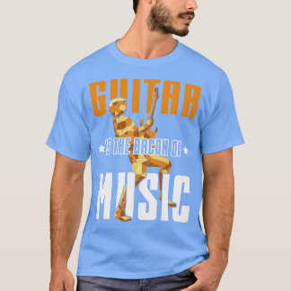 Grappige gitarist citeert muzikale instrumentgitaa t-shirt