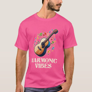 Grappige gitarist Harmonische muzikant akoestische T-shirt
